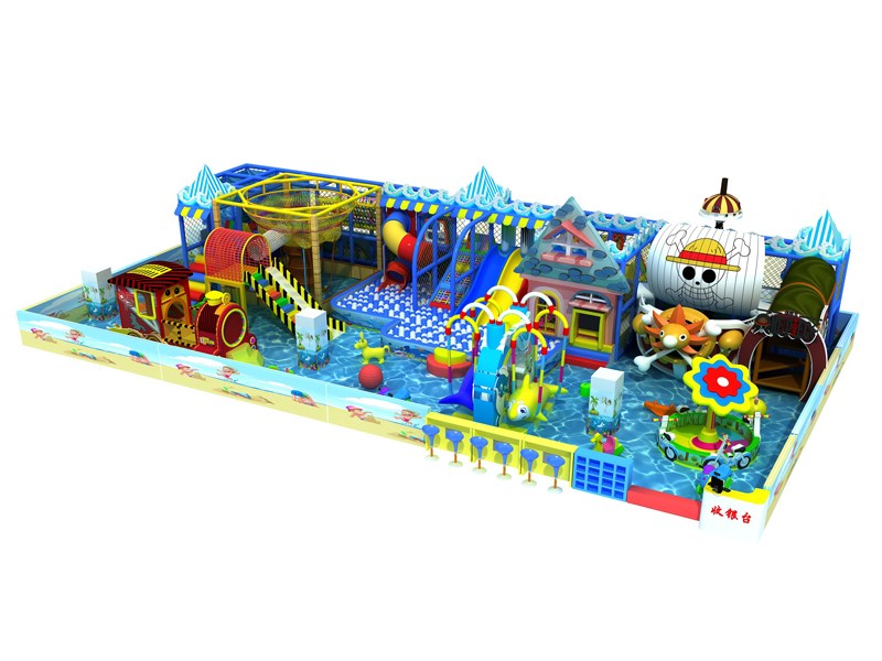 Parque de diversiones para niños Parque interior con toboganes de plástico TQ-TQB161020T2