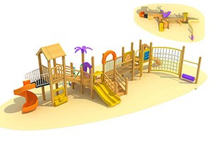 Kidsplayplay venta caliente divertido parque infantil al aire libre TQ-MT504