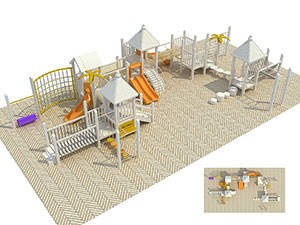 Kidsplayplay serie de madera juegos de parque infantil al aire libre para niños parque TQ-MT505