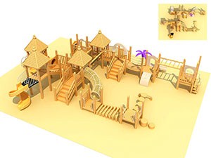 Nuevo estilo y juegos de parque infantil al aire libre para niños al aire libre TQ-MT507