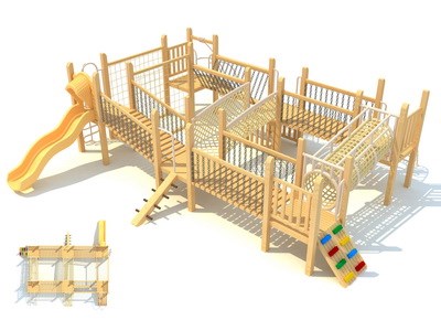 Serie de madera para niños juegos infantiles al aire libre Kidsplayplay TQ-MT549