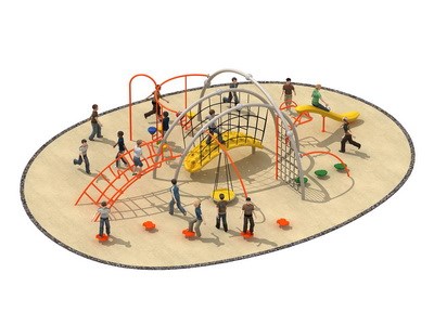 Estructuras de cuerdas para parque infantil TQ-TN019