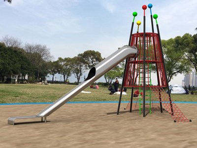 Pequeño parque infantil al aire libre de alta calidad para niños de 2 a 12 años TQ-FB315