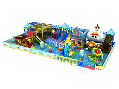 Parque de diversiones para niños Parque interior con toboganes de plástico TQ-TQB161020T2