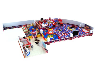 Zona de juegos infantil interior comercial suave en venta TQ-TQB171016T2